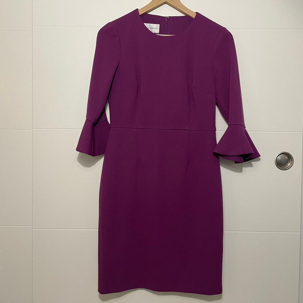 Donna Morgan purple work dress